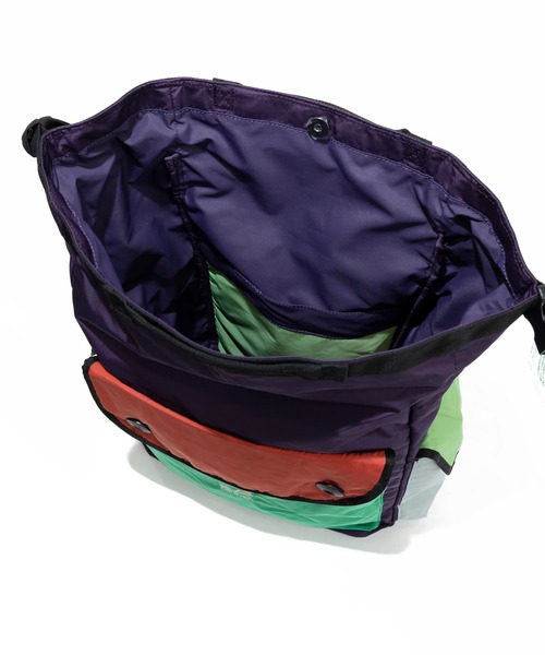 ポリエステル タフタ 2WAYロールトップデイバッグ（バックパック