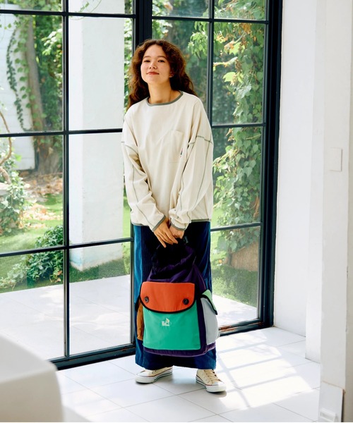 ポリエステル タフタ 2WAYロールトップデイバッグ（バックパック