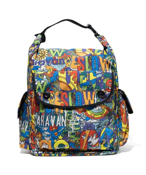 ポリエステル タフタ 2WAYロールトップデイバッグ（バックパック