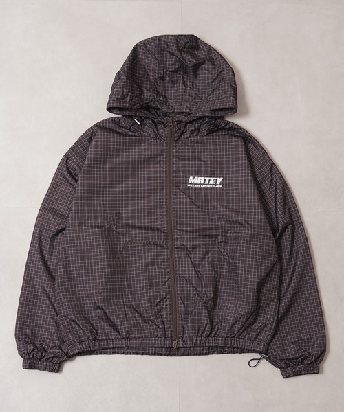 1111clothing(ワンフォークロージング)の「チェック柄 ダブルZIP フードブルゾン / Checkered Double Zip Hooded Blouson(ブルゾン・メンズ・ブラック/ネイビー/ブラウン/レッド・M/L)」の15枚目の写真