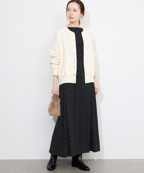 SLOBE IENA(スローブイエナ)の「《WEB限定/追加》ドットシャーリングワンピース(ワンピース・レディース・ブラック・38/36)」の21枚目の写真