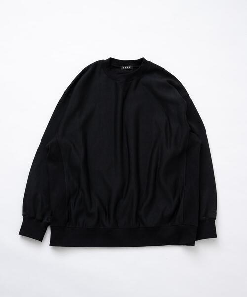 EKAL(エカル)の「QUICK DRY クルースウェット(スウェット・メンズ・ブラック/グレー・LARGE/MEDIUM)」の2枚目の写真