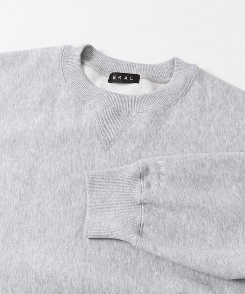 EKAL(エカル)の「QUICK DRY クルースウェット(スウェット・メンズ・ブラック/グレー・LARGE/MEDIUM)」の13枚目の写真