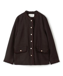 ボールジィ　ballsey ノーカラーツイードジャケット 楽天市場】【36％OFF！FINALセール対象商品】Ballsey(ボールジィ