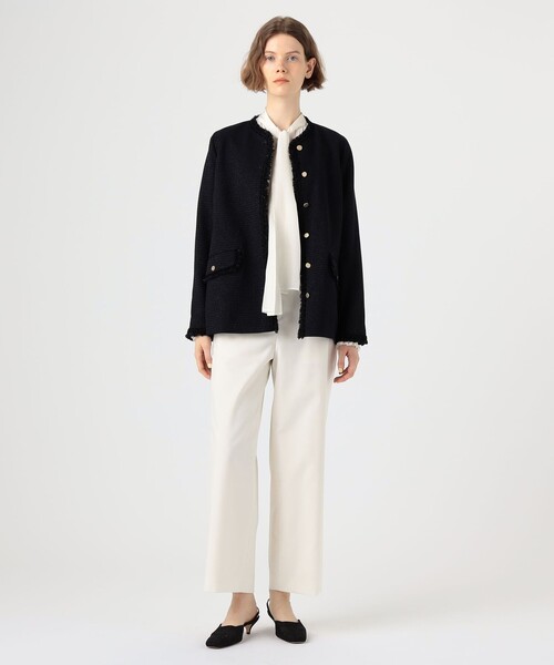 クレストドビー Vクルージャケット（ノーカラージャケット