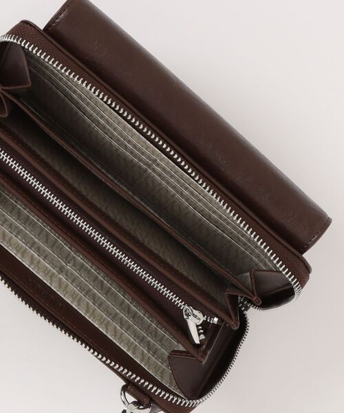 MURUA(ムルーア)の「【MURUA/ムルーア】 FRAME METAL SERIES ウォレットショルダー(財布・レディース・アイボリー/ブラック/ブラウン・FREE)」の5枚目の写真