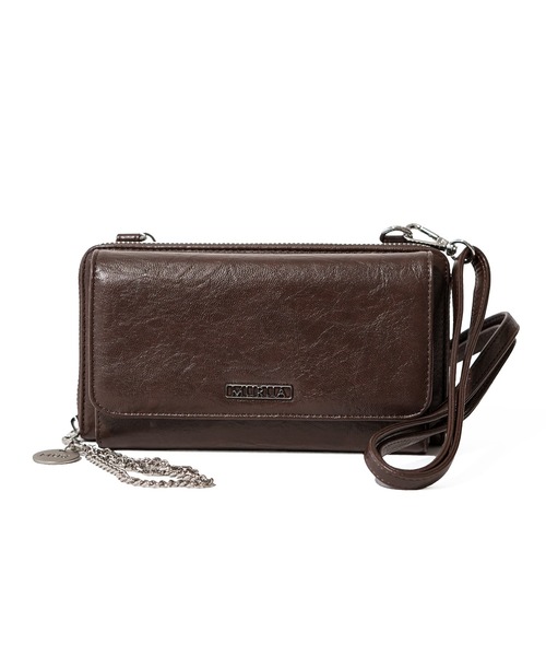 MURUA(ムルーア)の「【MURUA/ムルーア】 FRAME METAL SERIES ウォレットショルダー(財布・レディース・アイボリー/ブラック/ブラウン・FREE)」の15枚目の写真