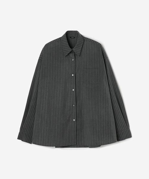 Bshop（ビショップ）の「eunoia | ウールライク ストライプシャツ 