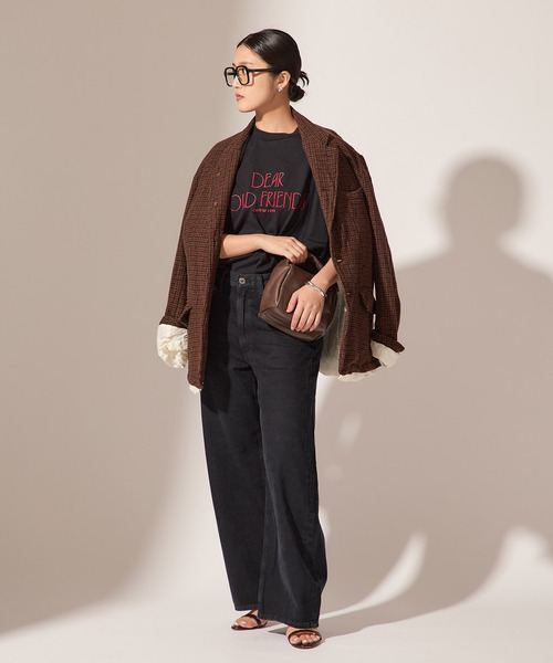 JANE SMITH / JOHN SMITH(ジェーンスミスジョンスミス)の「【JANE SMITH】DEAR OLD FRIENDS FLOCKY L/S T:カットソー(Tシャツ/カットソー・レディース・ホワイト/ブラック・MEDIUM)」の3枚目の写真