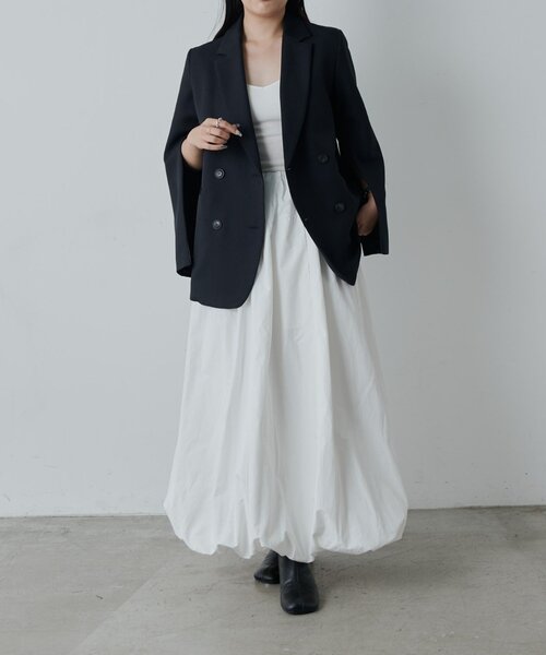 Lui's（ルイス）の「ナイロンギャザーバルーンスカート（スカート・レディース・オフホワイト/ブラック・38/36）」の22枚目の写真