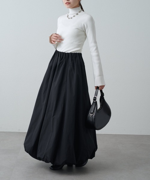 Lui's（ルイス）の「ナイロンギャザーバルーンスカート（スカート・レディース・オフホワイト/ブラック・38/36）」の13枚目の写真