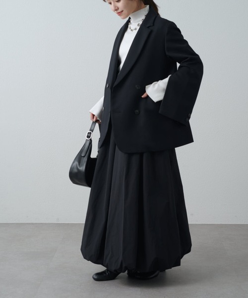 Lui's（ルイス）の「ナイロンギャザーバルーンスカート（スカート・レディース・オフホワイト/ブラック・38/36）」の15枚目の写真