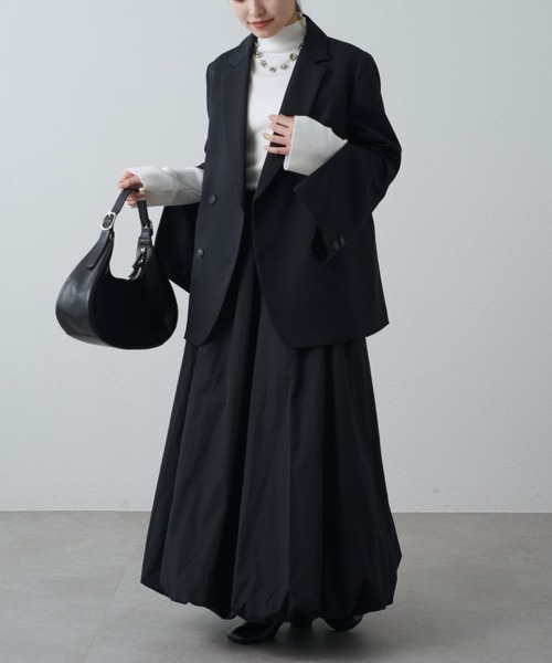 Lui's（ルイス）の「ナイロンギャザーバルーンスカート（スカート・レディース・オフホワイト/ブラック・38/36）」の16枚目の写真