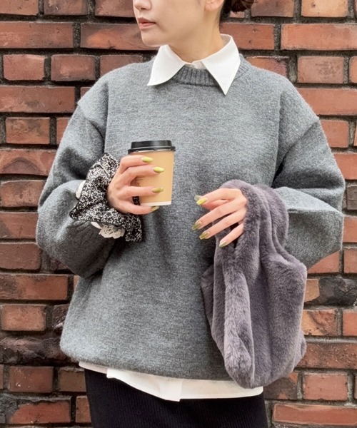 Chaos 2024マシュマロニット　グレー　美品 Chaos 2024マシュマロニット グレー 美品 レディース