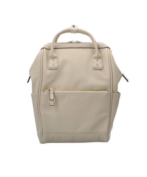 anello(アネロ)の「anello RE:レトロ 口金リュックL(バックパック/リュック・レディース・ブラック/キャメル/ベージュ系その他/グレー/アイボリー/ネイビー・FREE)」の2枚目の写真