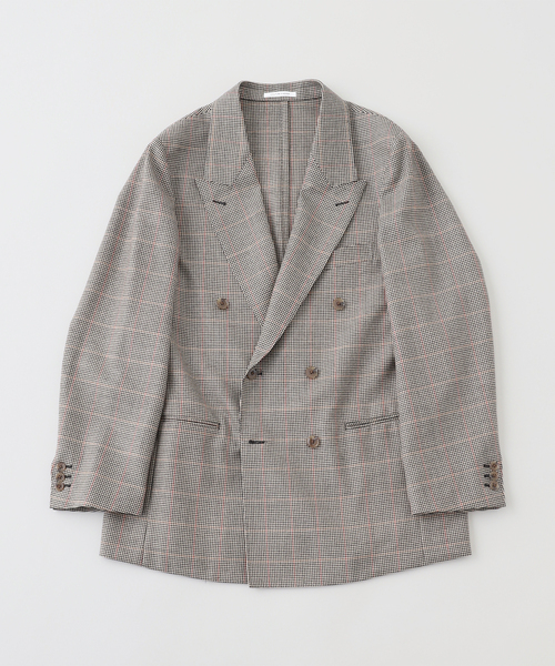 ジャケット・アウター dium. check tailored jacket COUTURE D'ADAM (クチュール ド アダム) Scotish check ジャケット