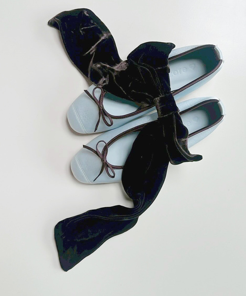 LE TALON（ルタロン）の「《WEB限定》Le decore / ル デコレ ballerina（バレエシューズ・レディース・スミクロ/モスグリーン/ブラック×ブラック/ブラウン系その他/サックスブルー・22cm/22.5cm/23cm/23.5cm/24cm/24.5cm/25cm）」の5枚目の写真