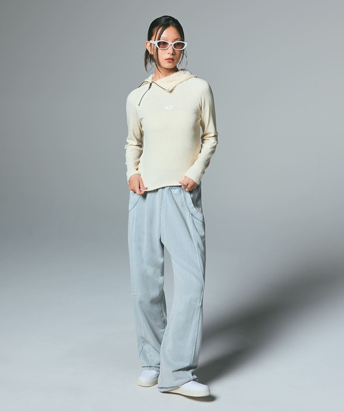 BLEACHED SWEAT PANTS（スウェットパンツ）｜X-girl（エックスガール