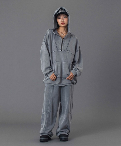 X-girl（エックスガール）の「BLEACHED SWEAT PANTS（スウェットパンツ