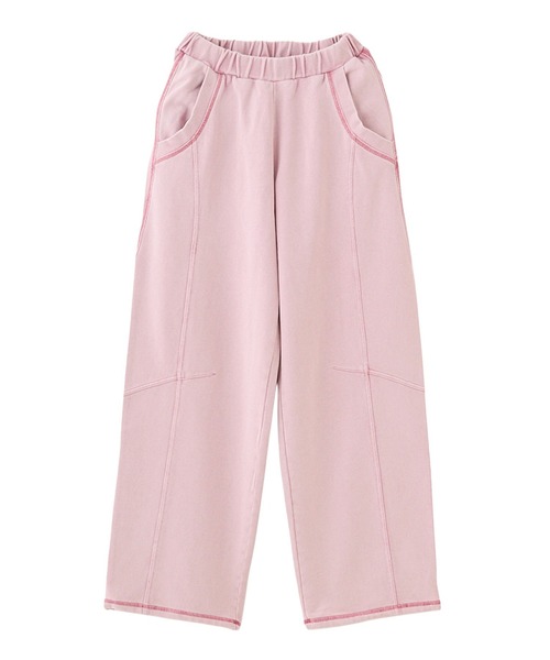 X-girl（エックスガール）の「BLEACHED SWEAT PANTS（スウェットパンツ・レディース・グレー/ライトブルー/ピンク・S/M）」の22枚目の写真