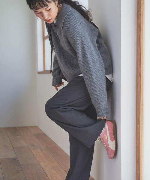 URBAN RESEARCH DOORS（アーバンリサーチドアーズ）の「『仁村紗和さん着用』『UR TECH』完声フロントタックイージーパンツ（その他パンツ・レディース・チャコールグレー/ベージュ/ブラック・SMALL/MEDIUM/LARGE）」の18枚目の写真