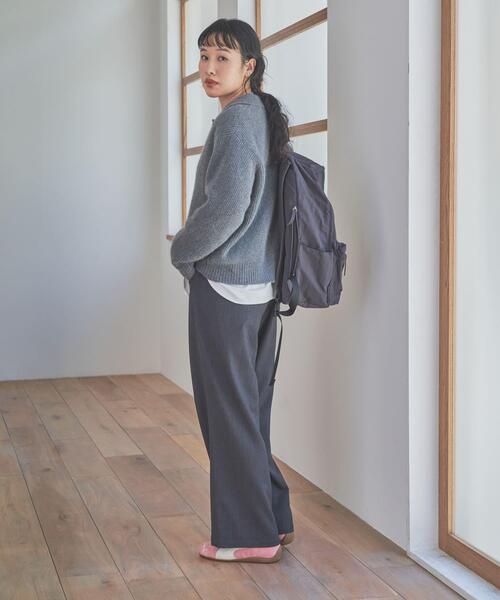 URBAN RESEARCH DOORS（アーバンリサーチドアーズ）の「『仁村紗和さん着用』『UR TECH』完声フロントタックイージーパンツ（その他パンツ・レディース・チャコールグレー/ベージュ/ブラック・SMALL/MEDIUM/LARGE）」の19枚目の写真