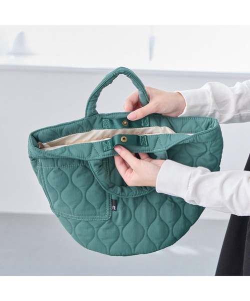 ROOTOTE(ルートート)の「ルートート / SN.デリ.ミリタリーキルト-A(トートバッグ・レディース・レッド/グリーン/キャメル/ブラック/カーキ/グレー・FREE)」の13枚目の写真