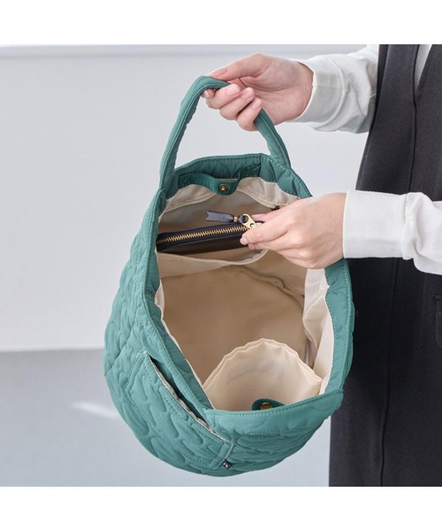 ROOTOTE(ルートート)の「ルートート / SN.デリ.ミリタリーキルト-A(トートバッグ・レディース・レッド/グリーン/キャメル/ブラック/カーキ/グレー・FREE)」の14枚目の写真