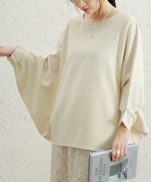 ReRe(リリ)の「ドレープドルマンブラウス(シャツ/ブラウス・レディース・アイボリー/ブラック/ネイビー・MEDIUM)」の4枚目の写真