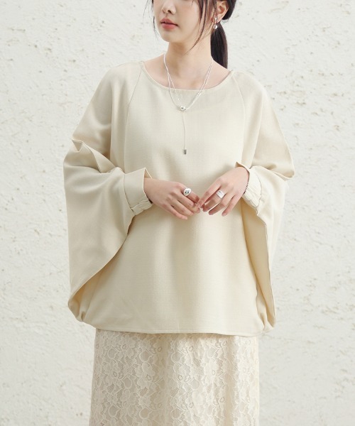 ReRe(リリ)の「ドレープドルマンブラウス(シャツ/ブラウス・レディース・アイボリー/ブラック/ネイビー・MEDIUM)」の5枚目の写真