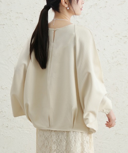 ReRe(リリ)の「ドレープドルマンブラウス(シャツ/ブラウス・レディース・アイボリー/ブラック/ネイビー・MEDIUM)」の7枚目の写真