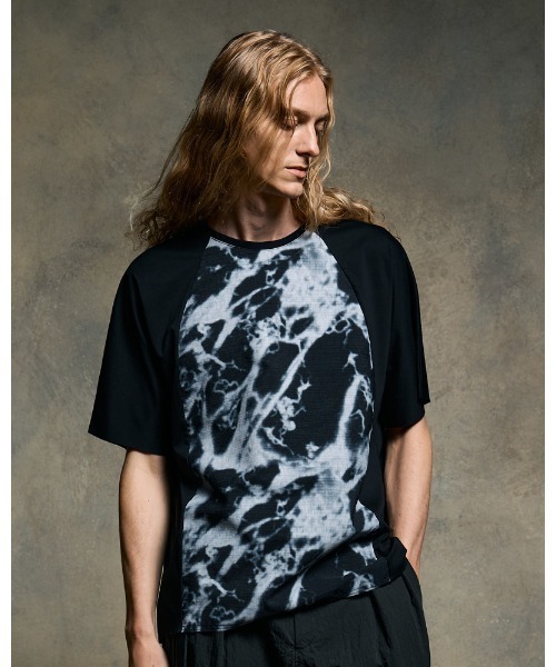 wjk（ダヴルジェイケイ）の「combination dolman S/S（Tシャツ/カットソー・メンズ・ネイビー/ホワイト/ブラック/ブラック系その他・SMALL/MEDIUM/LARGE/X-LARGE）」の3枚目の写真