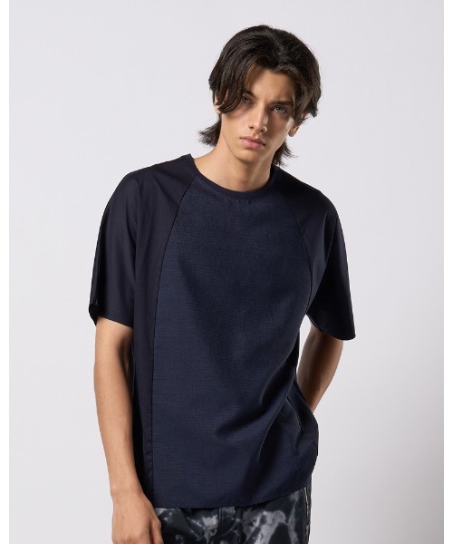 wjk（ダヴルジェイケイ）の「combination dolman S/S（Tシャツ/カットソー・メンズ・ネイビー/ホワイト/ブラック/ブラック系その他・SMALL/MEDIUM/LARGE/X-LARGE）」の4枚目の写真