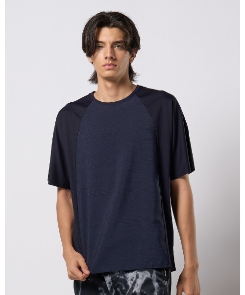 wjk（ダヴルジェイケイ）の「combination dolman S/S（Tシャツ/カットソー・メンズ・ネイビー/ホワイト/ブラック/ブラック系その他・SMALL/MEDIUM/LARGE/X-LARGE）」の6枚目の写真