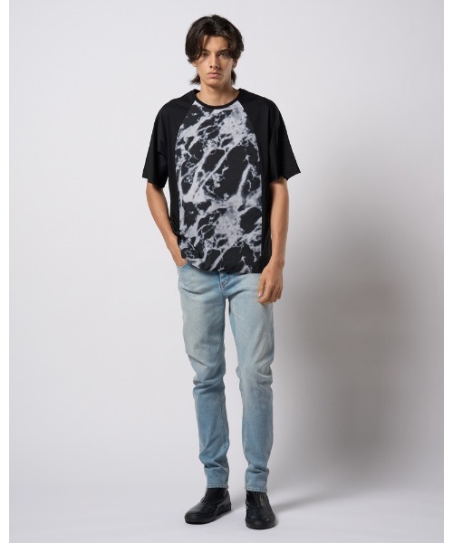 wjk（ダヴルジェイケイ）の「combination dolman S/S（Tシャツ/カットソー・メンズ・ネイビー/ホワイト/ブラック/ブラック系その他・SMALL/MEDIUM/LARGE/X-LARGE）」の14枚目の写真