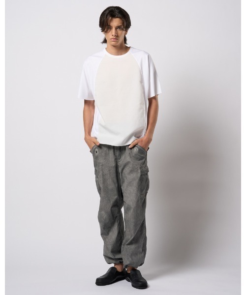 wjk（ダヴルジェイケイ）の「combination dolman S/S（Tシャツ/カットソー・メンズ・ネイビー/ホワイト/ブラック/ブラック系その他・SMALL/MEDIUM/LARGE/X-LARGE）」の16枚目の写真