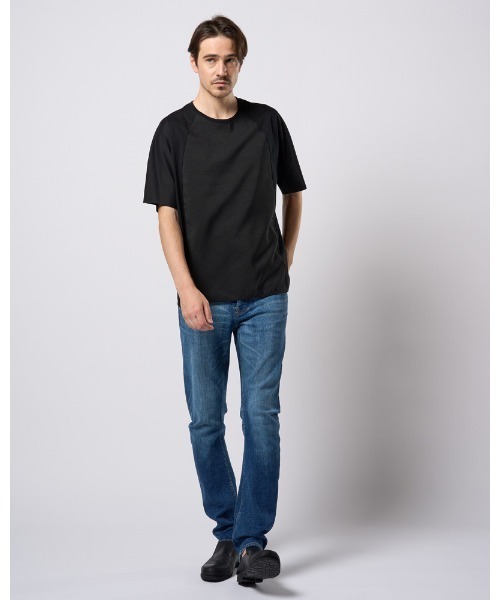 wjk（ダヴルジェイケイ）の「combination dolman S/S（Tシャツ/カットソー・メンズ・ネイビー/ホワイト/ブラック/ブラック系その他・SMALL/MEDIUM/LARGE/X-LARGE）」の18枚目の写真