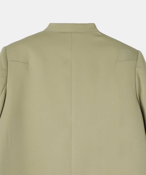 louren/ローレン】notched collar jacket/マットサテンノー