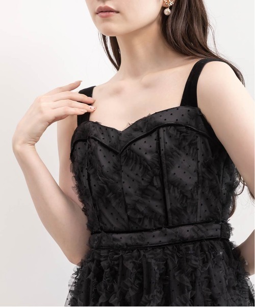 RANDA ドットチュールデザインワンピース ドットチュールデザインワンピースRANDA公式サイト