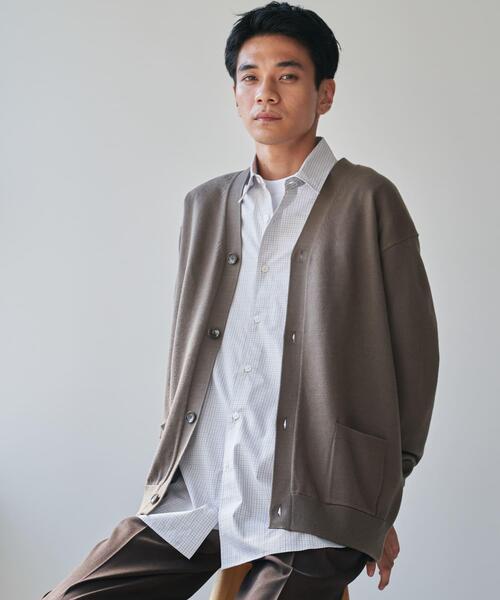 XLサイズ/WEB限定/仁村紗和さん着用』『UR TECH 200日ニット』Vネック