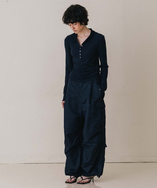 CREDONA(クレドナ)の「SOHO M-51 PANTS/ソホM-51パンツ(カーゴパンツ・レディース・ネイビー/アイボリー・0/1)」の8枚目の写真
