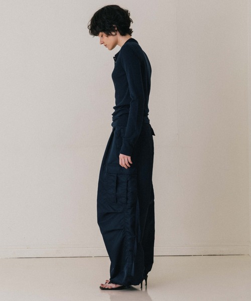 CREDONA(クレドナ)の「SOHO M-51 PANTS/ソホM-51パンツ(カーゴパンツ・レディース・ネイビー/アイボリー・0/1)」の9枚目の写真