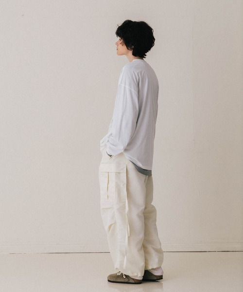 CREDONA(クレドナ)の「SOHO M-51 PANTS/ソホM-51パンツ(カーゴパンツ・レディース・ネイビー/アイボリー・0/1)」の6枚目の写真