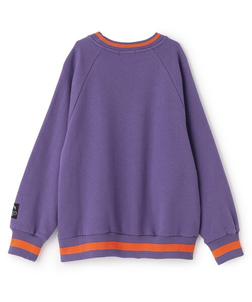 XLARGE KIDS（エクストララージキッズ）の「【人気商品再入荷】【直営店で取り扱い無し】ビッグロゴ裏起毛トレーナー（スウェット・キッズ・パープル/ブラック・140cm/130cm/110cm/120cm）」の3枚目の写真
