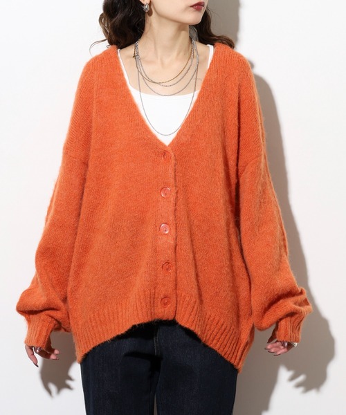 セール】ウール混ブラッシュニットカーディガン（カーディガン/ボレロ