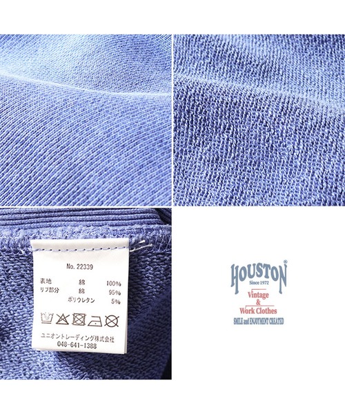 HOUSTON(ヒューストン)の「HOUSTON ピグメントリバーススウェット(VIETNAM MAP)(スウェット・メンズ・ミント/サーモンピンク/ブルー/ブラック・MEDIUM/LARGE/X-LARGE/XX-LARGE)」の11枚目の写真