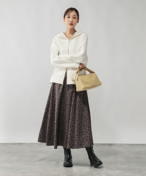 GLOBAL WORK(グローバルワーク)の「ダンボールジップパーカー/580938(パーカー・レディース・ネイビー/グレー/ブラック/グレイッシュベージュ/ダークブラウン/ブラウン系その他/サックスブルー/アイボリー・MEDIUM/LARGE)」の19枚目の写真