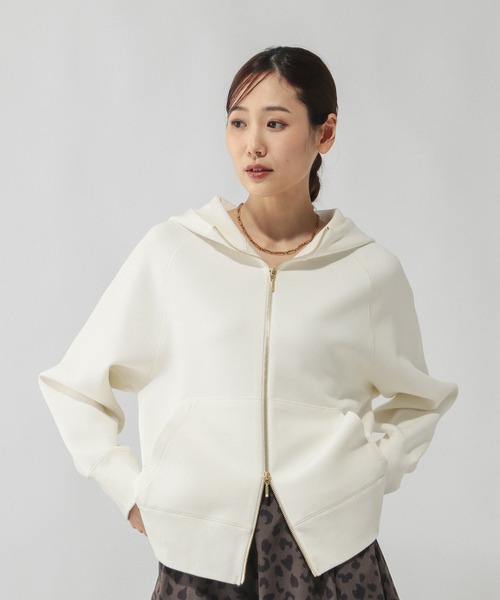 GLOBAL WORK(グローバルワーク)の「ダンボールジップパーカー/580938(パーカー・レディース・ネイビー/グレー/ブラック/グレイッシュベージュ/ダークブラウン/ブラウン系その他/サックスブルー/アイボリー・MEDIUM/LARGE)」の21枚目の写真