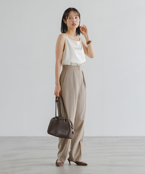 【本日まで】NOBLE メルティサテン2WAYキャミ ブラック NOBLE｜【洗える】メルティサテン2WAYキャミ | Rakuten Fashion