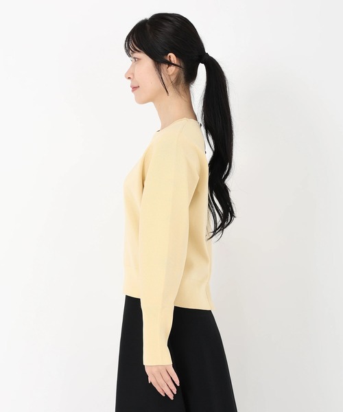 STRAWBERRY-FIELDS（ストロベリーフィールズ）の「ポーツポリー_メタル釦アクセントニット（ニット/セーター・レディース・レッド/ブラック/イエロー系その他・2）」の5枚目の写真